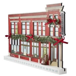 New Christmas The Pioneer Woman Multi-Color Mercantile MDF Advent Calendar
